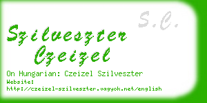 szilveszter czeizel business card